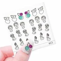 Наклейка Cosmake на прозрачной подложке 613