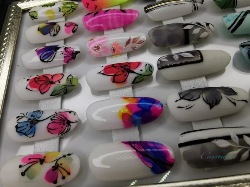 Как делать дизайны акварельными каплями и дизайны по мокрому?