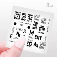 Наклейки Профессиональные черные Cosmake 412