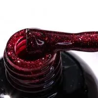 119 Гель-лак с л\с 6мл Cosmake Бордовый с блестками!