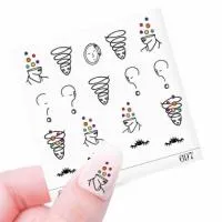 Наклейка Cosmake на прозрачной подложке 697