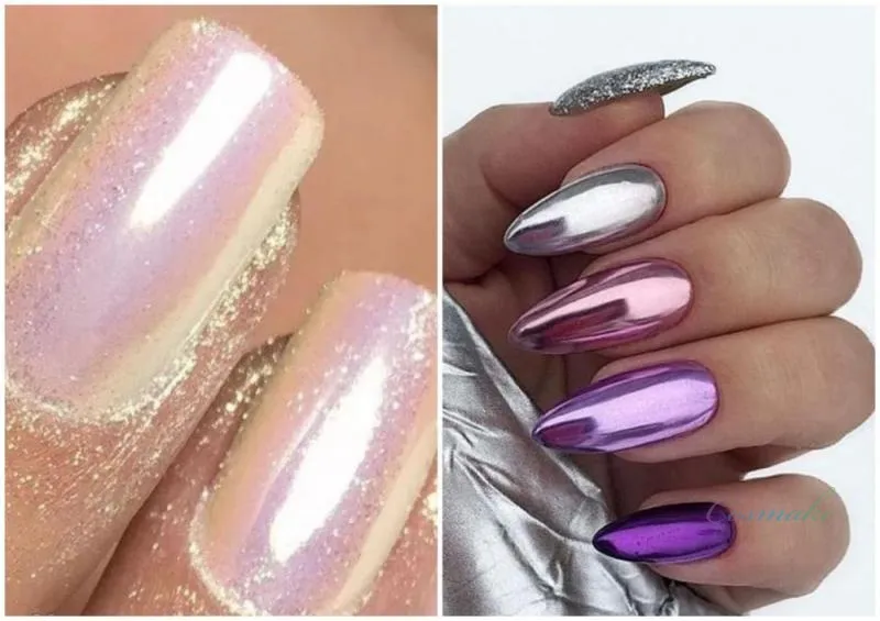 Дизайн ногтей с втиркой — как делать?