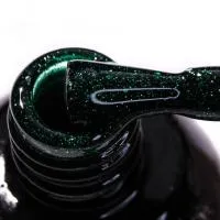 Гель-лак Cosmake №115 с липким слоем 11мл Зеленый с блестками