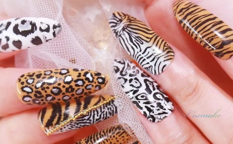 Тигр на ногтях – тренды 2022 в маникюре