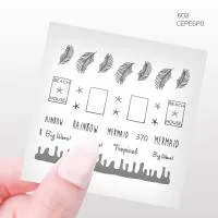 Наклейки Профессиональные серебро Cosmake 602