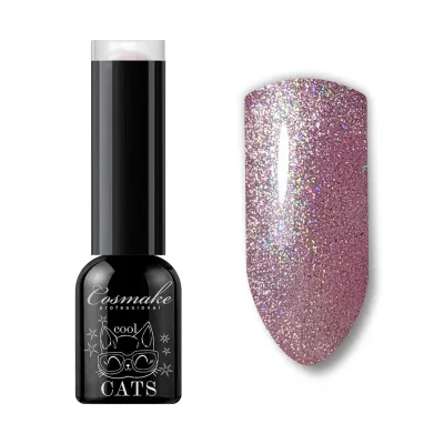 04 Кошачий глаз гель-лак 6мл Cosmake розовый