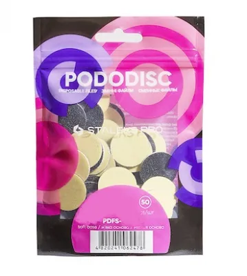 Сменные файлы на мягкой основе для педикюрного диска PODODISC STALEKS PRO L 240 грит (50 шт)