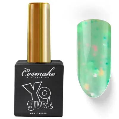 Гель лак Yogurt (105) с л\с  9мл Cosmake зеленый
